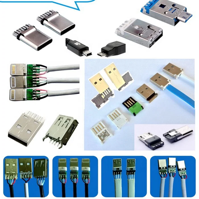 Yarı Otomatik Usb Konnektör Elektrik Kabloları Lehimleme Makinesi, Usb Tel Yapma Makinesi, TinPcb / led / robot Kaynak Makinesi