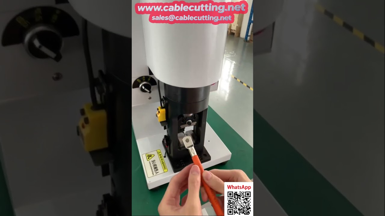 1-200 mm² Yarı Otomatik Hidrolik Terminal Sıkma Makinesi | Endüstriyel Kablo Presi