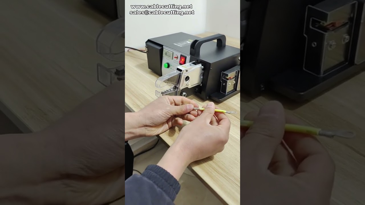Çok Fonksiyonlu Elektrikli Terminal Presleme Makinesi - Tel Soyma ve Kesme