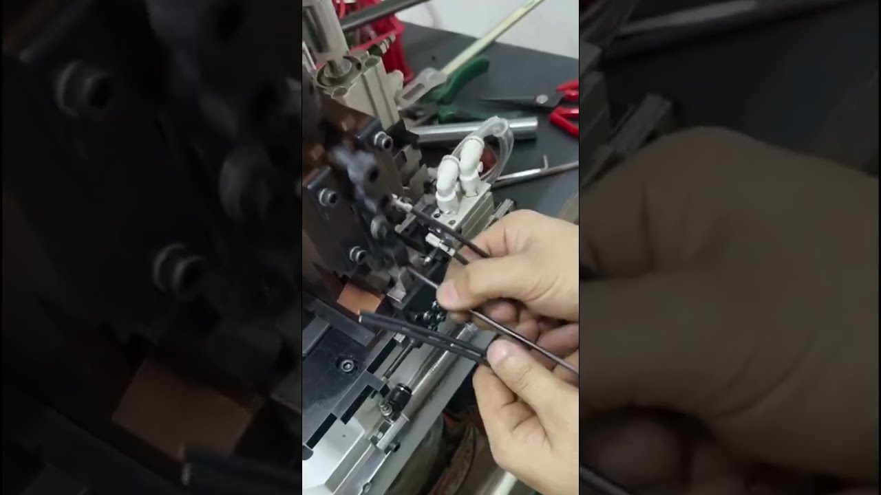 Düz Terminal Soyma ve Krimp Tek Makinede – Gerçek Çekim Gösterimi #cablewirestrippingmachine