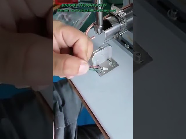 Semi-Automatic USB Data Cable Making Machine with Small Soldering for USB-A and Micro Connectors