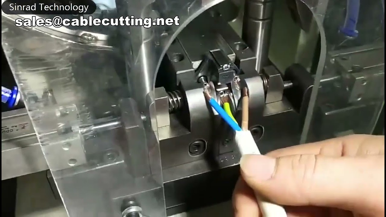 Automatic VDE Plug Insert Crimping Machine for Industrial Wire Processing