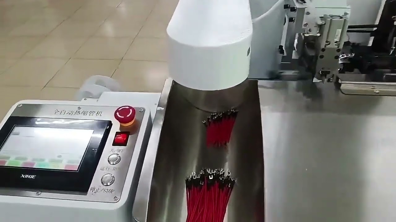 Tam Otomatik Isı Büzüşme Tüpü Yerleştirme ve Terminal Kıvırma Makinesi