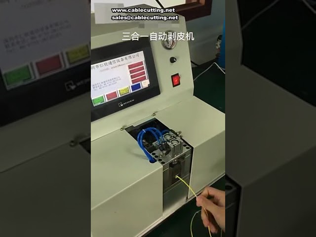 3 Kare Kablo Sıyırma Makinesi - Fiber Jumper, Kablo Sıyırma ve 5-200mm Tel Kesme (Hepsi Bir Arada)