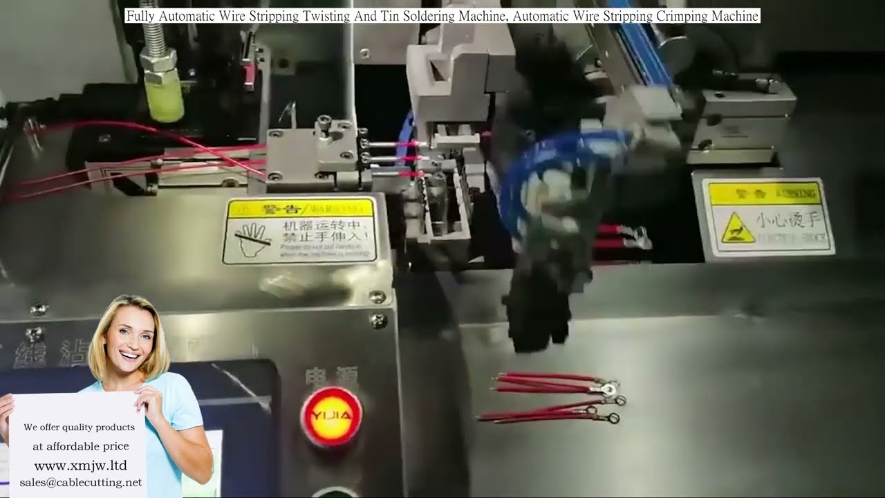 Tam Otomatik Tel Sıyırma, Bükme, Kalaylı Lehimleme ve Sıkma Makinesi | Otomatik Tel İşleme