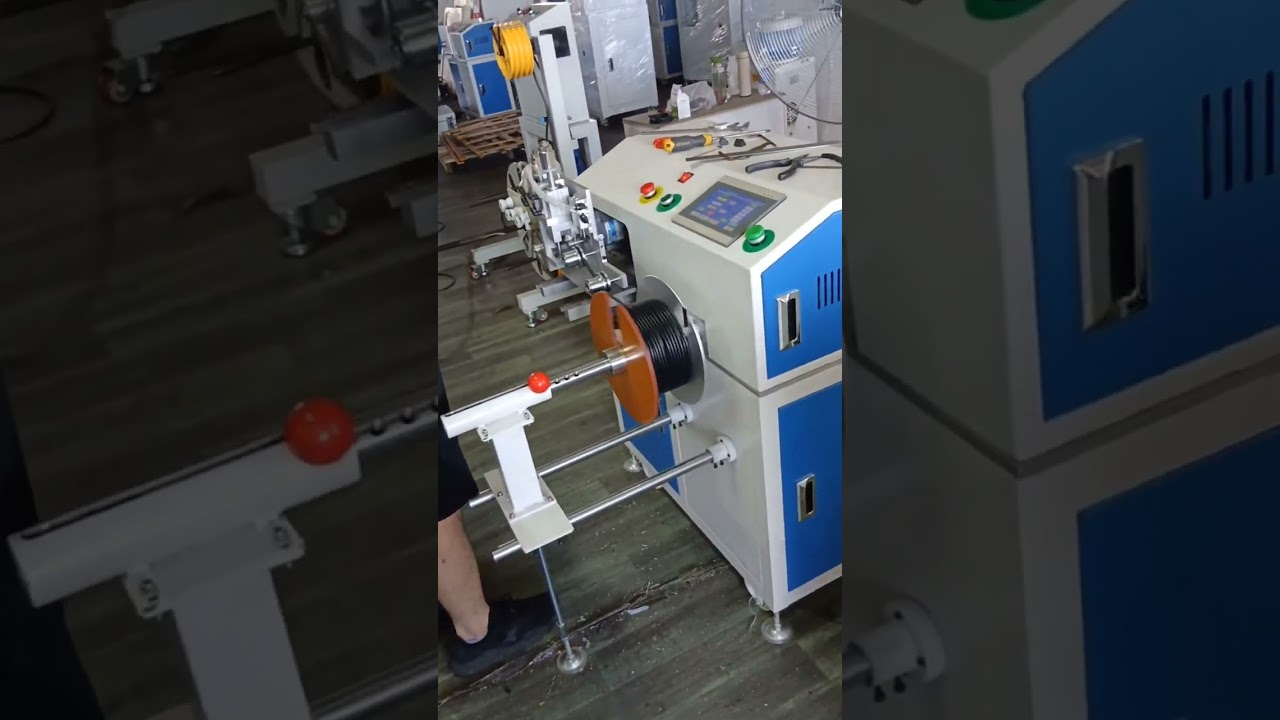 Elektrik Kablosu Metre Sayma, Travers Kesme, Sarma ve Bobinleme Makinesi | Fabrika Otomasyonu #factory #machine