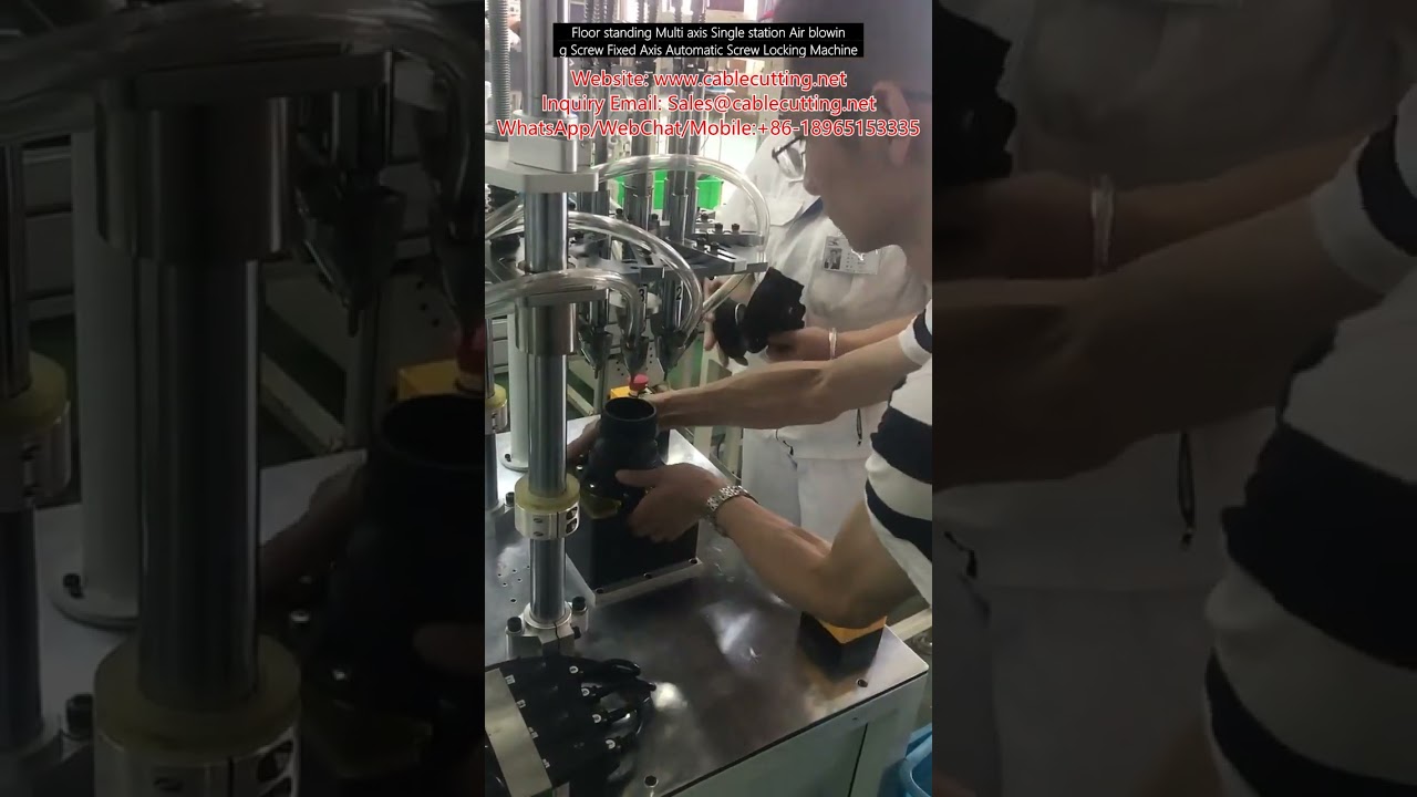 Ayakta Duran Çok Eksenli Tek İstasyonlu Hava Üflemeli Sabit Eksenli Otomatik Vida Sıkma Makinesi