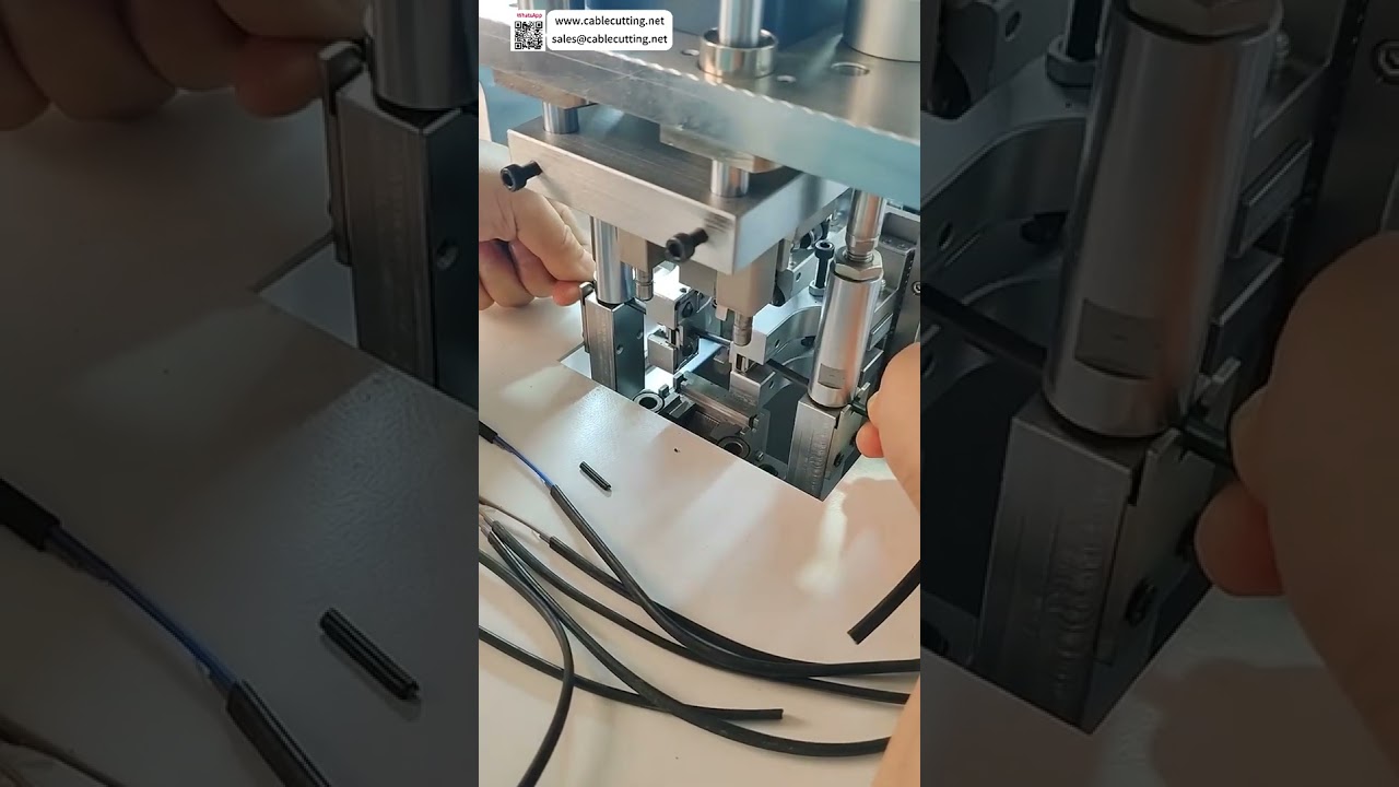 303 Switch Cable Mid Span Stripping Machine  High Efficiency Core Exposing Wire Processing
