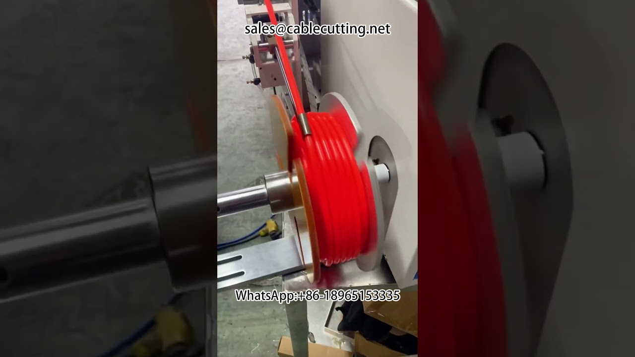 PE Tüp Metre Sayma ve Delme Küçük Rulo Ekipmanı | Hortum Sarma Makinesi