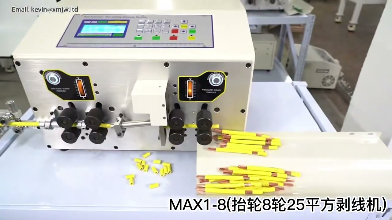 0 2 25mm2 Automatic Adjustable Wire Stripping Peeling Cutting Machine SWT508MAX 8 Wheel Driver Cable