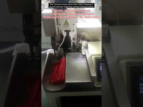 Tam Otomatik Tek Uçlu Terminal Kıvırma Makinesi – Kablo Sıyırma, Kesme ve Kıvırma