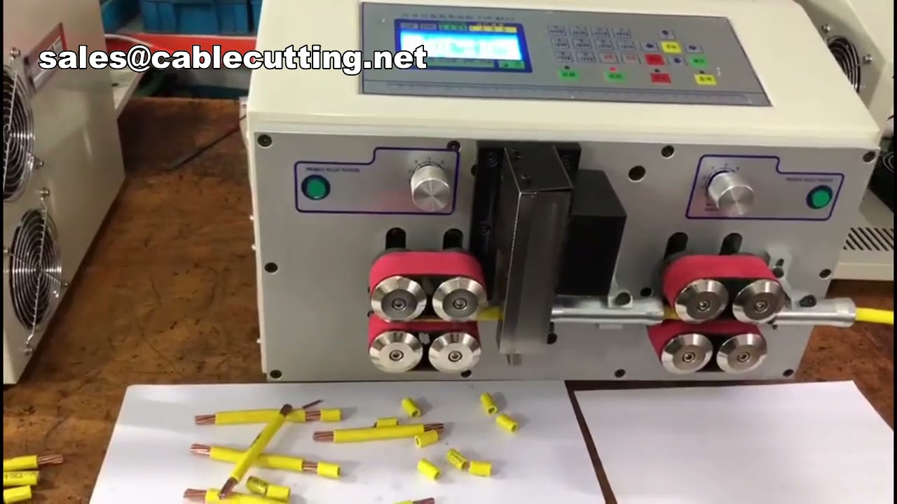 Otomatik Elektrikli Kablo Sıyırma ve Düzleştirme Makinesi | Büyük Kablo İmalat Cihazı