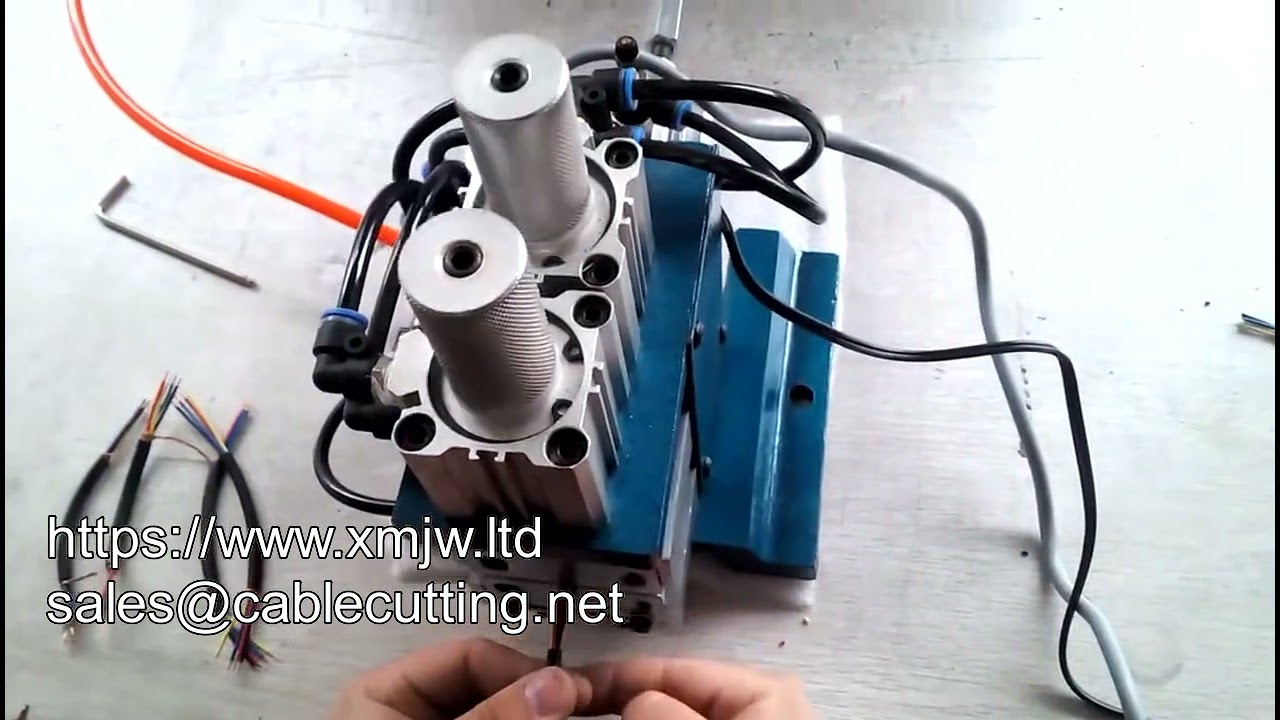 4F Dikey Pnömatik Kablo Sıyırma Makinesi | Otomatik Tel İşleme Çözümü