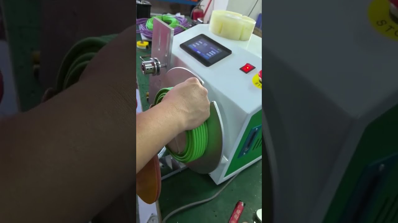 Esnek Kablo Sarma ve Ayırma Makinesi | Servo Telli Sarma Tezgahtan Gerçek Görüntü #fabrika #makine