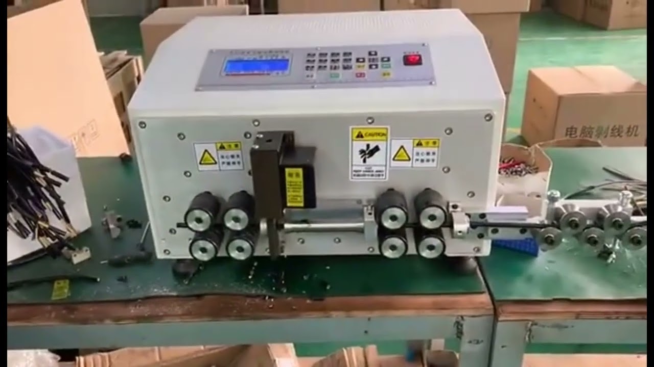 Otomatik 35 mm² Bilgisayar Kablosu Sıyırma ve Kesme Makinesi