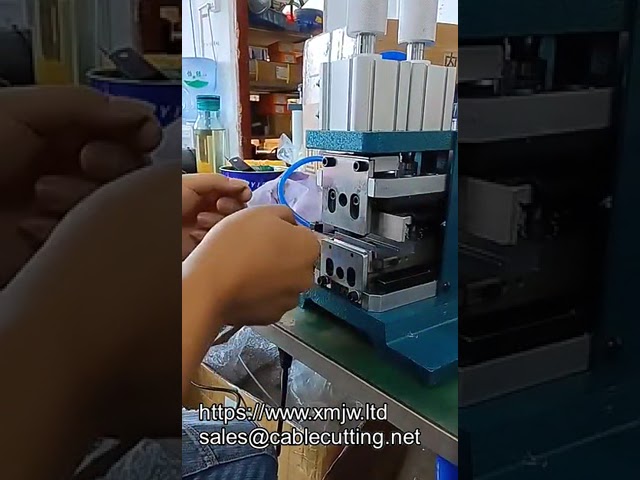 WPM-3FN Dikey Elektrikli Pnömatik Tel Sıyırma ve Bükme Makinesi - Otomatik Hat İşleme
