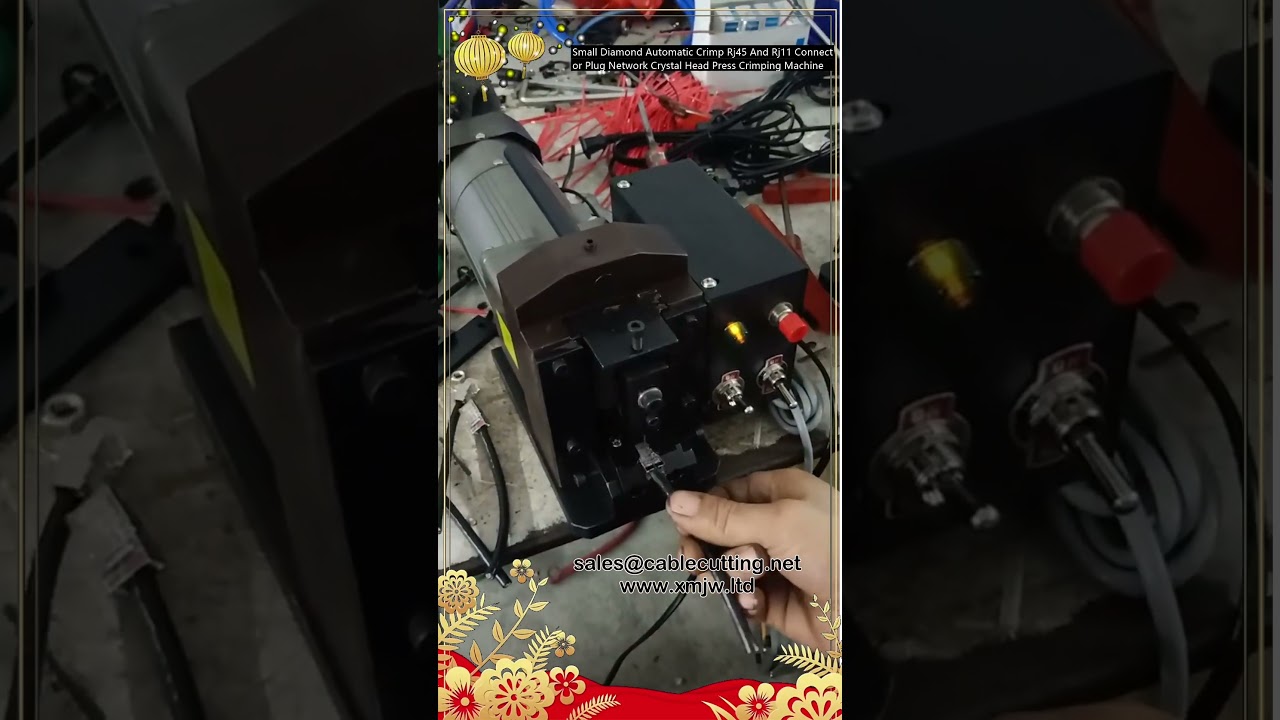 Otomatik Küçük Elmas RJ45 RJ11 Crimp Aleti – Ağ Kablosu Presleme Makinası