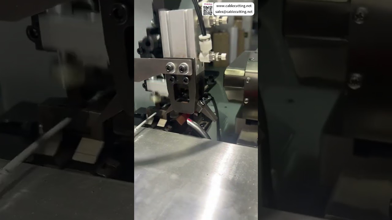 Özel Tam Otomatik Terminal Sıkma Makinesi Çift Kafa Operasyonları Proses Çıktısı