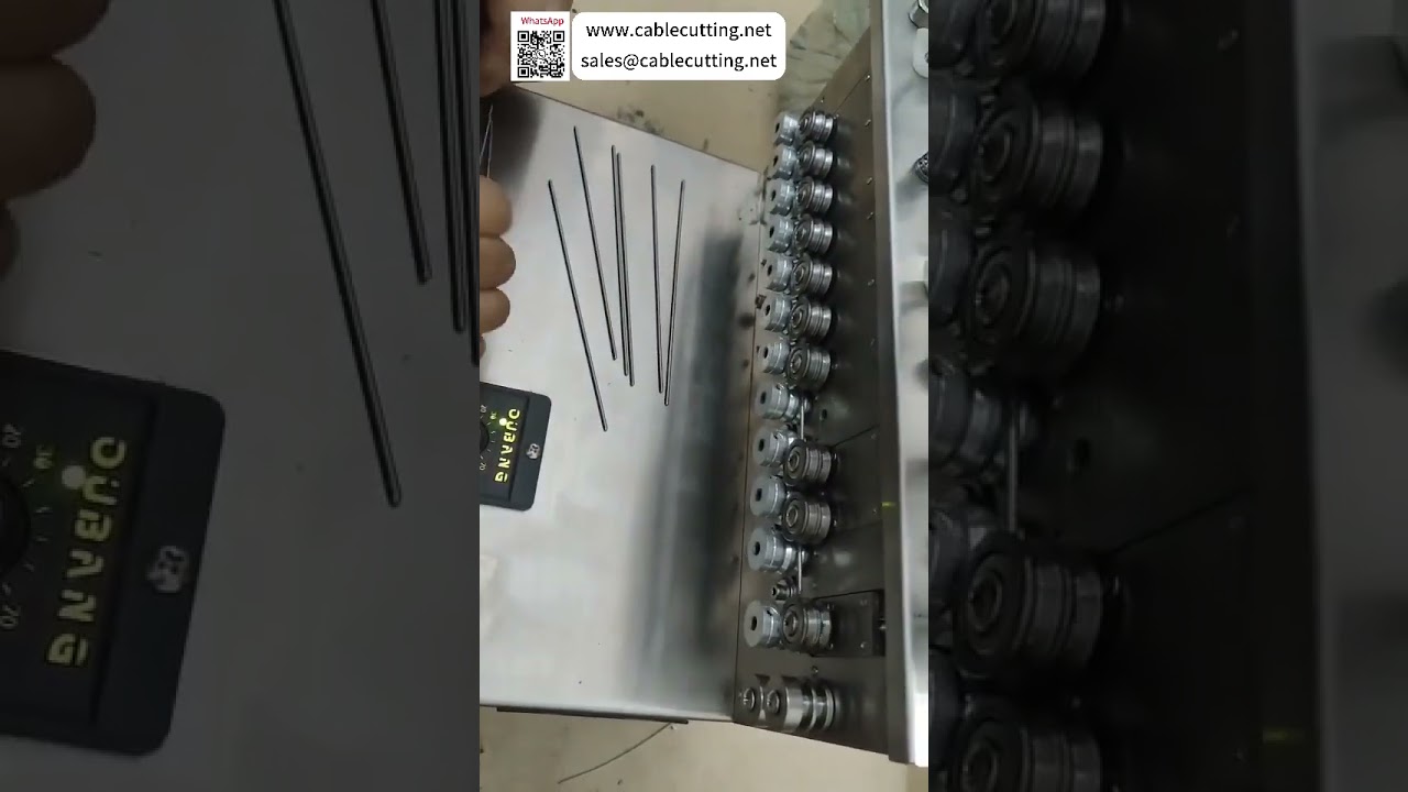 2mm Çapında Alüminyum Çubuğun Hassas Düzleştirilmesi için Elektrikli Metal Çubuk Düzleştirme Makinesi