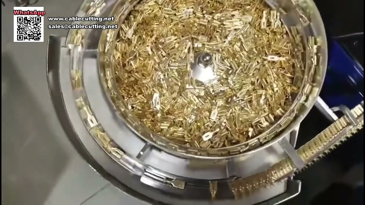 Yüksek Hızlı Vibrasyonlu Beslemeli Gevşek Terminal Kıvırma Makinesi | Otomatik Kablo İşleme