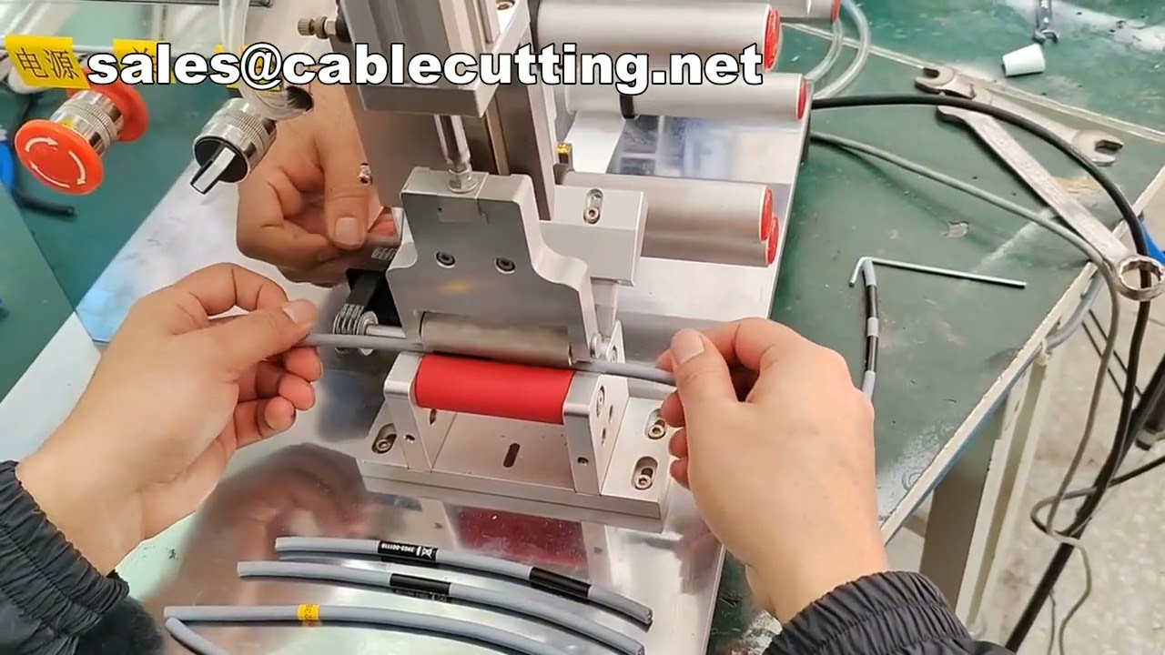 Desktop Roll Labeling Machine for Short Wires, OD 4-10mm Universal